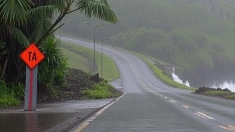Ảnh hưởng của thời tiết và công trình đến giao thông Kauai