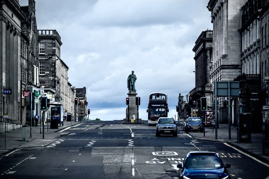 Bản đồ chỉ sự cố giao thông và đóng đường ở Edinburgh.