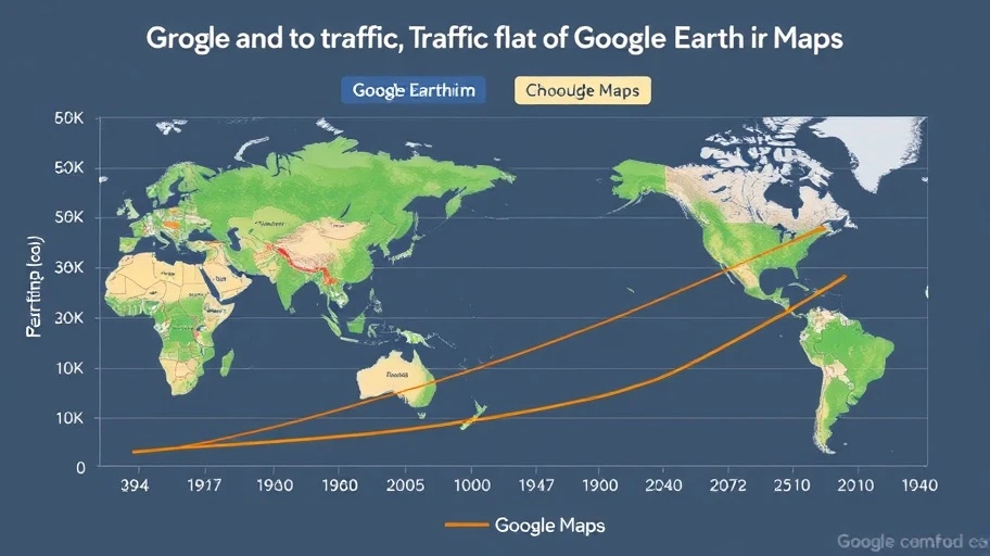 Biểu đồ so sánh Google Earth và Maps