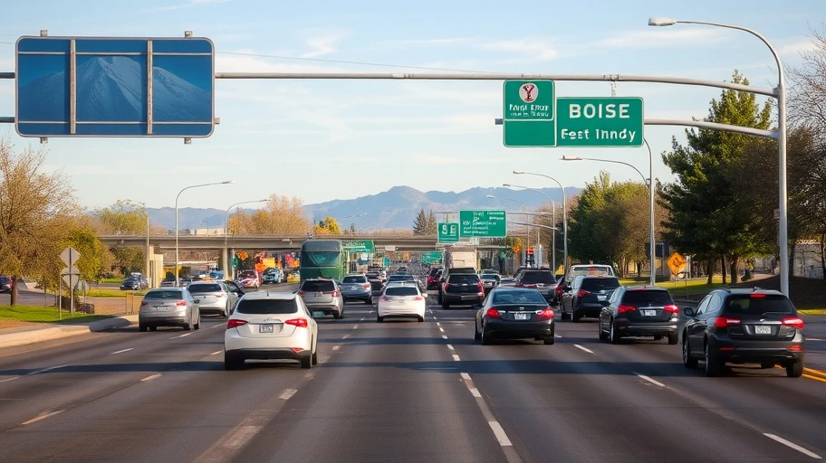 Cảnh giao thông hiện tại ở Boise