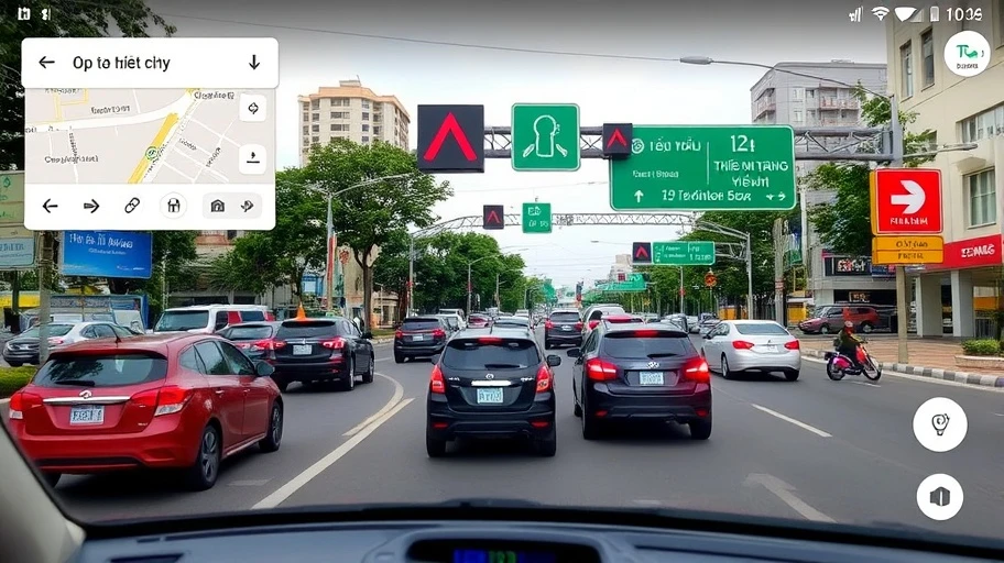 Chỉ báo giao thông trên Google Maps