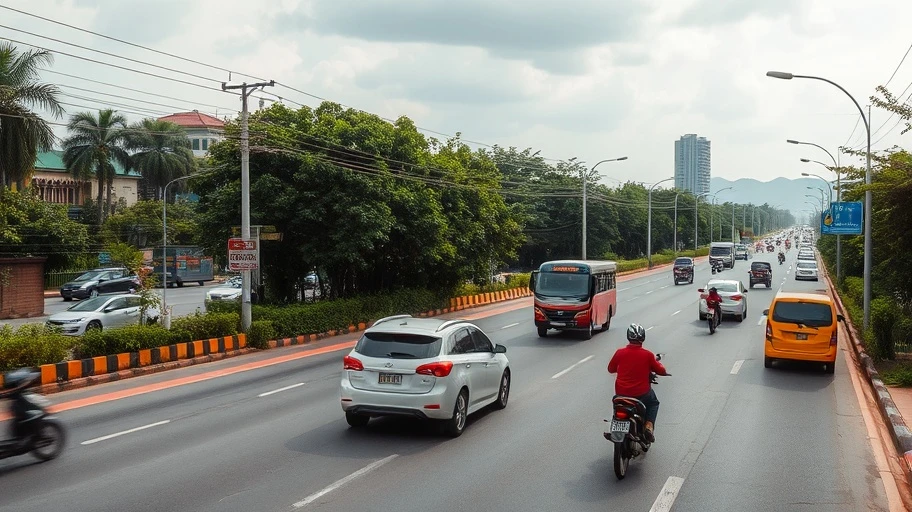 Chức năng Google Traffic Jam API qua cảnh giao thông thực tế