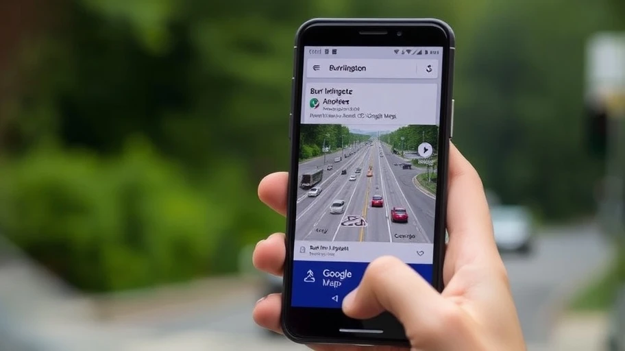 Công cụ cập nhật giao thông từ Google cho Burlington