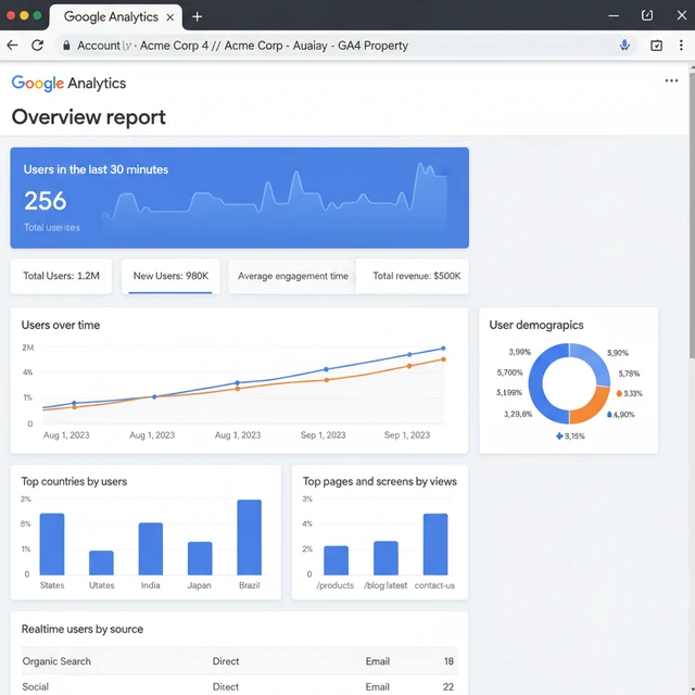 Dashboard Google Analytics