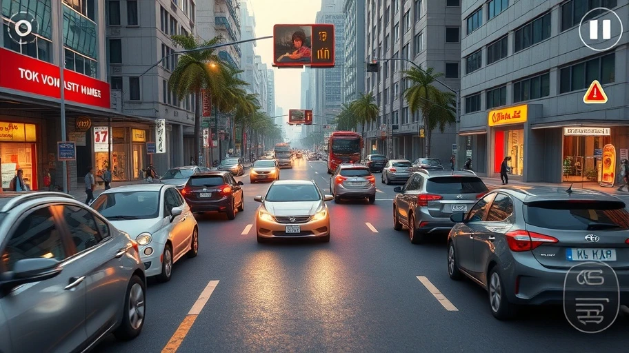 đồ họa 3D trong game Google Traffic Cop