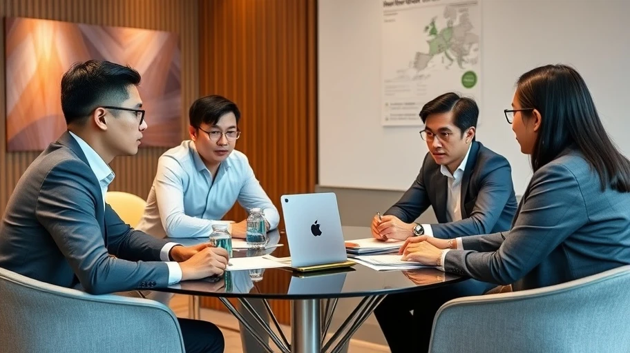 Doanh nhân Việt Nam trong cuộc họp kinh doanh