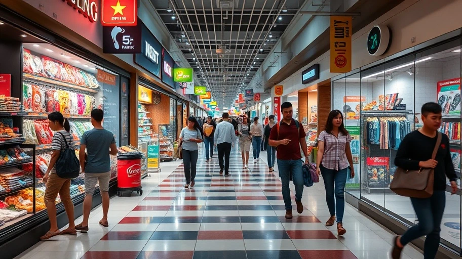 Dữ liệu di chuyển khách hàng tại cửa hàng bán lẻ Việt Nam.