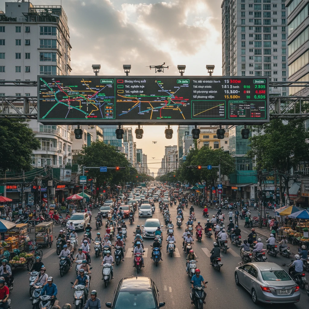 Dữ liệu GPS từ thiết bị di động ảnh hưởng tới thông tin giao thông