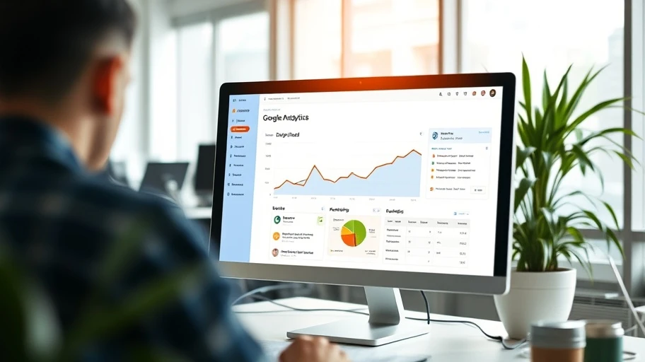 Giao diện Google Analytics trình bày số liệu traffic