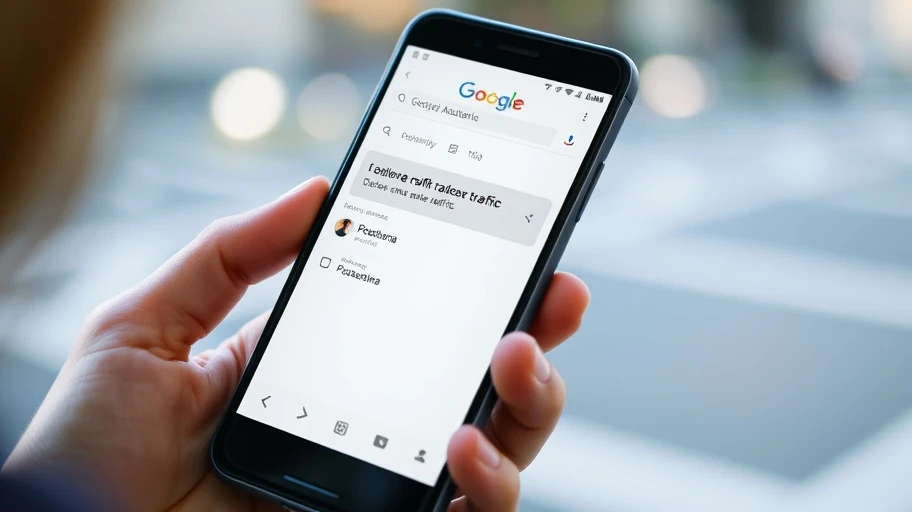 Google Assistant hỏi traffic Podstrana.