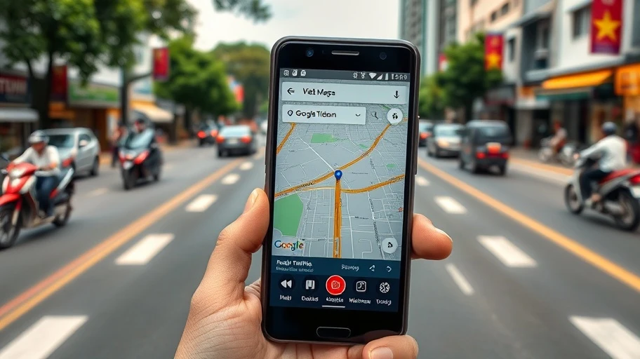 Google Maps hiển thị cập nhật giao thông thời gian thực