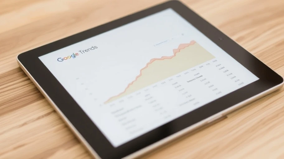 Graph showing Google Trends search trends