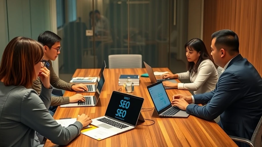 Hình ảnh cuộc họp SEO marketing tại Việt Nam