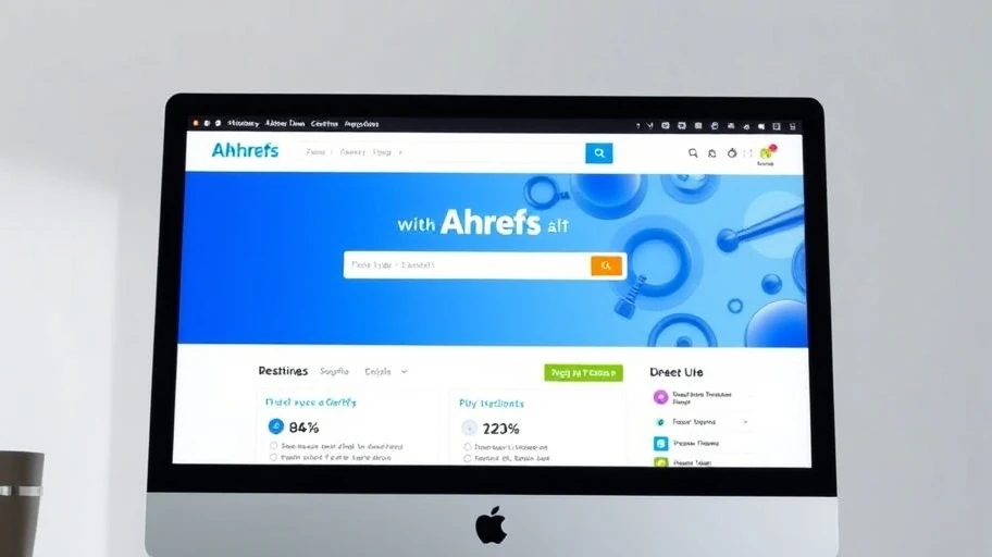 Hình ảnh giao diện trang chủ Ahrefs
