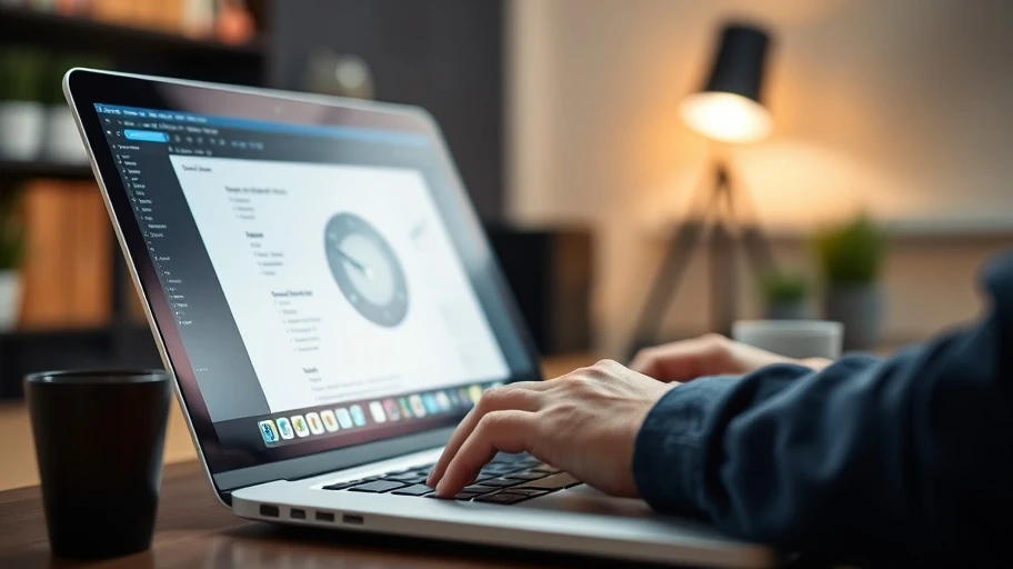 Hình ảnh phát triển web tập trung vào tối ưu hóa tốc độ tải trang.