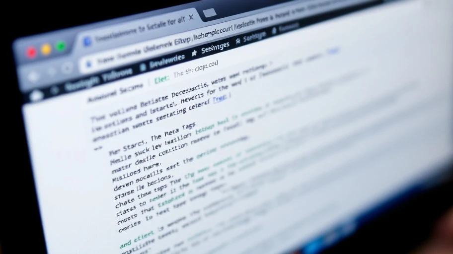 Hình ảnh sửa đổi meta tags cho On-page SEO.