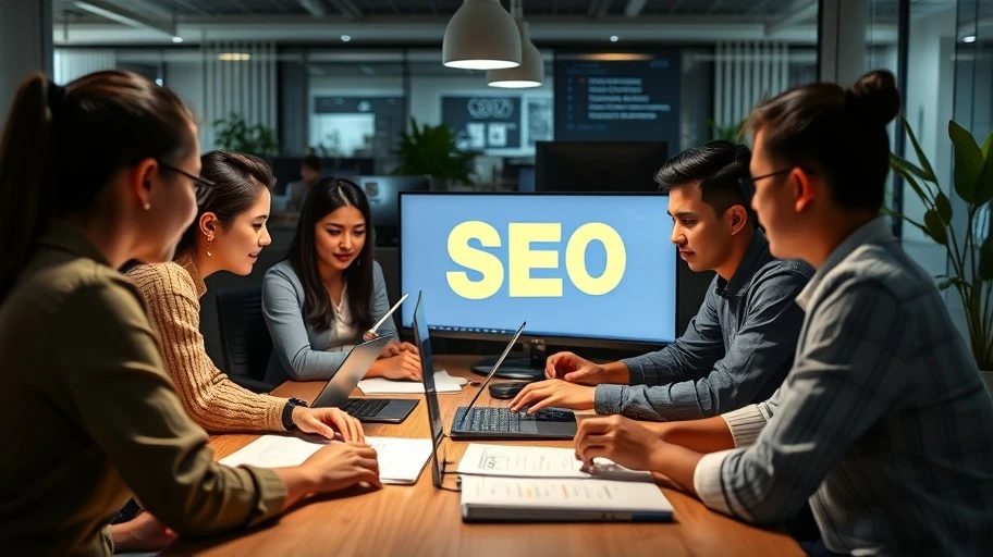 Hình ảnh tích hợp SEO trong marketing.