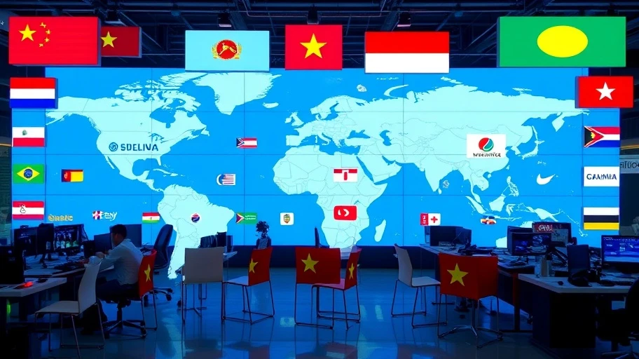 Hình ảnh về ảnh hưởng địa chính trị của Google Traffic AI.