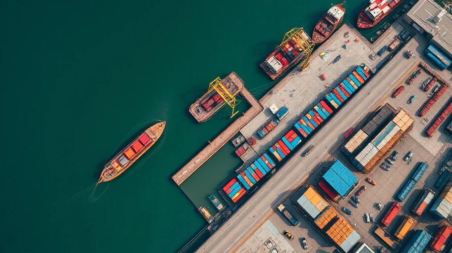 Khả năng Google Earth trong hình ảnh cảng