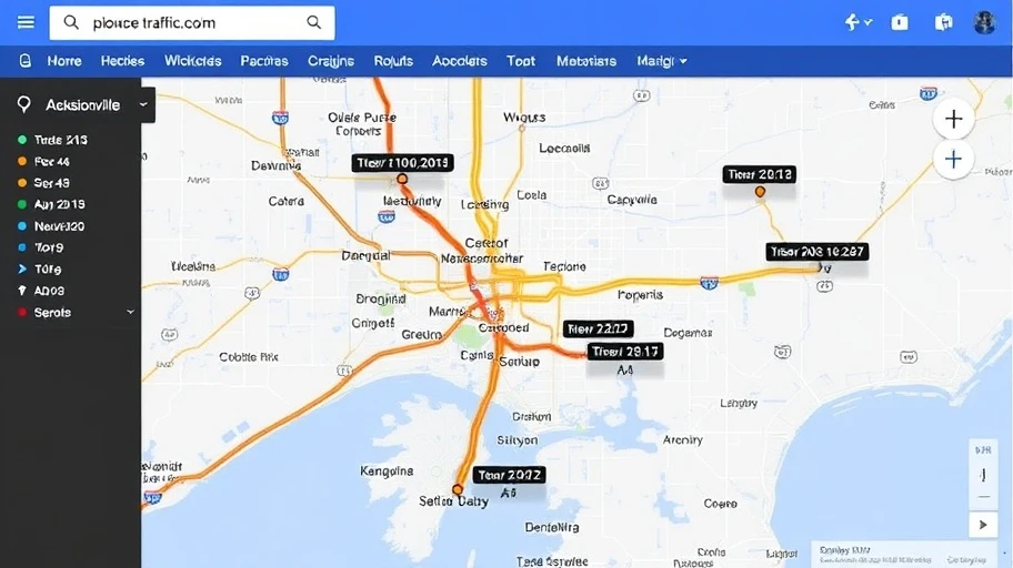 Lịch sử mô hình giao thông Google Jacksonville