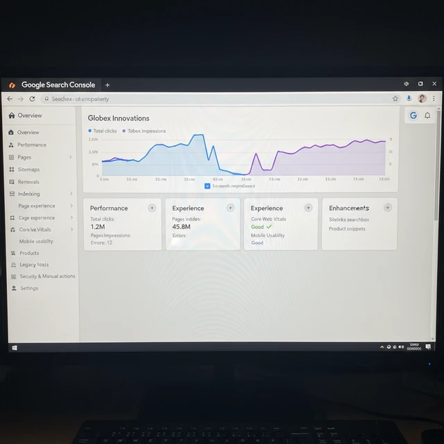 Màn hình Google Search Console