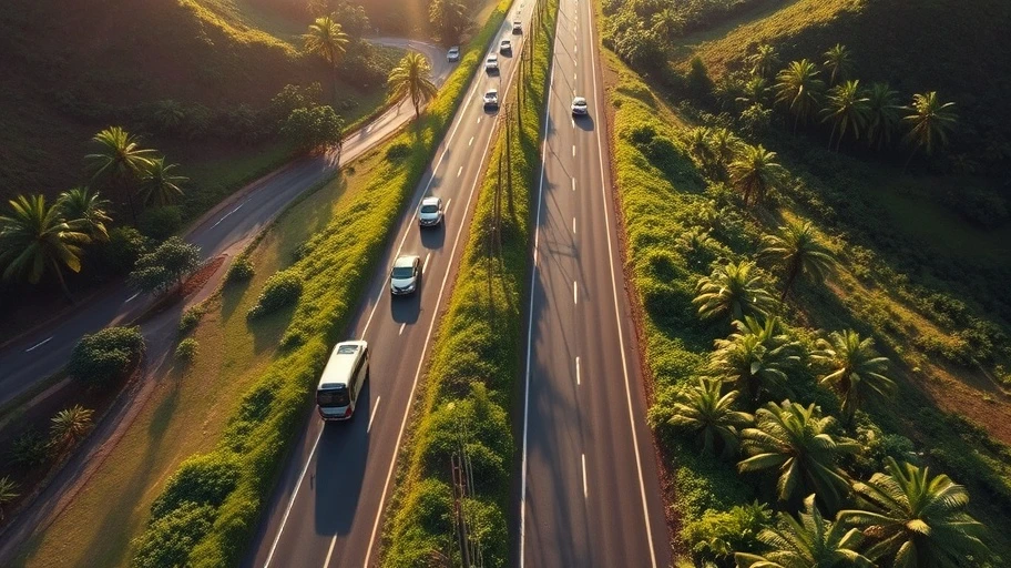 Mẫu giao thông giờ cao điểm ở Kauai