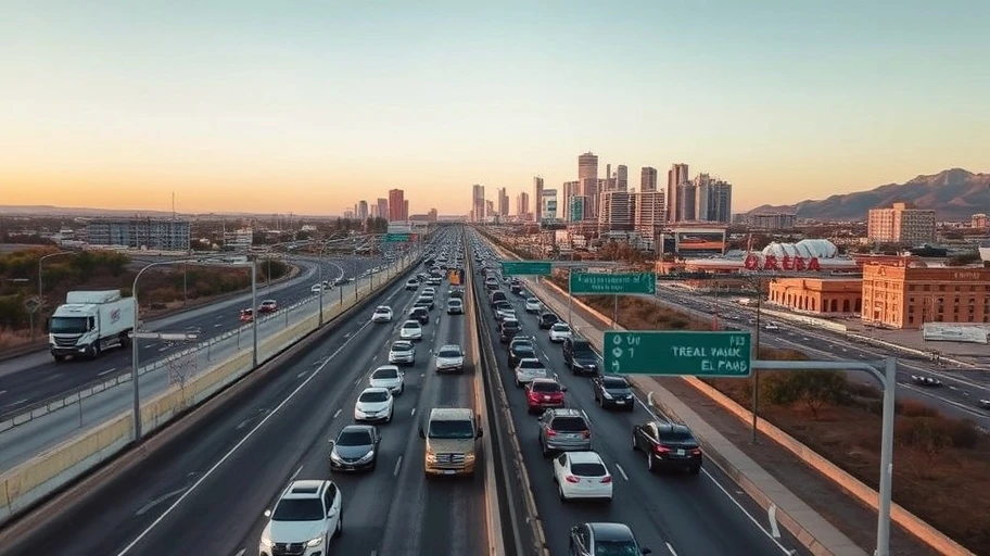 Mô hình giao thông Google ở El Paso TX