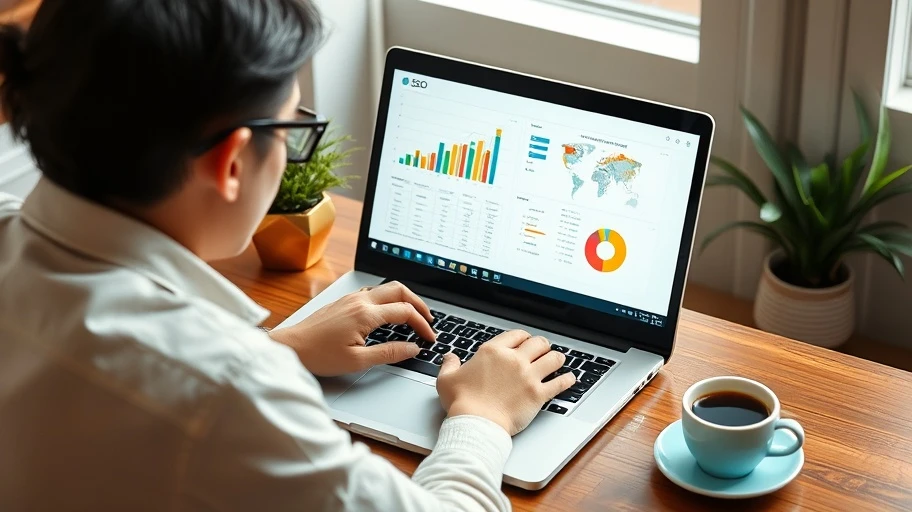 Nhà tiếp thị số đang phân tích các báo cáo SEO