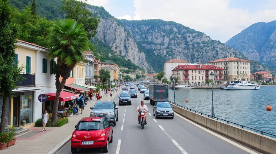 Seasonal traffic trends in Kotor