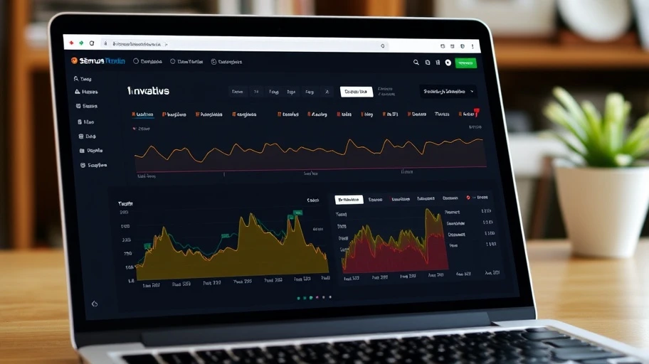 SEMrush interface analyzing traffic trends