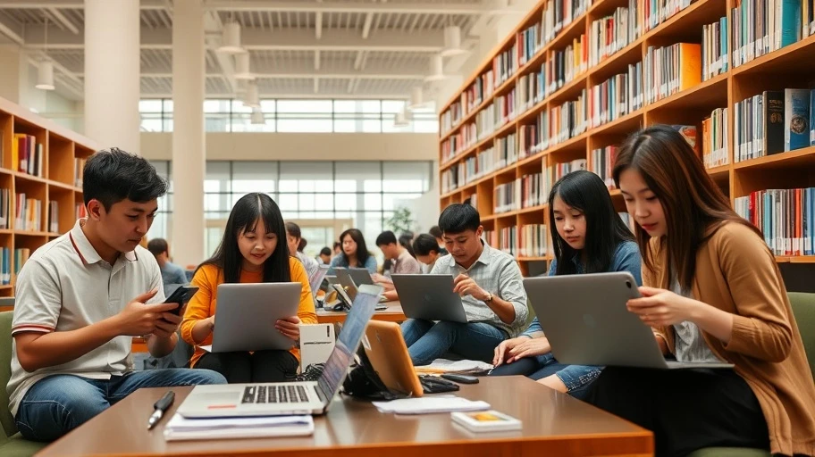 Sinh viên Việt Nam sử dụng Google