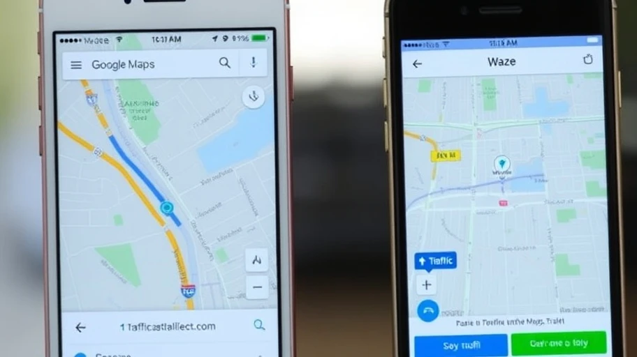 So sánh giữa Google Maps và Waze về live traffic.