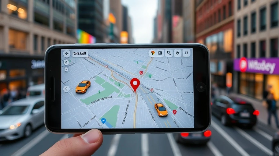 Sử dụng ứng dụng Google Maps trên điện thoại để xem giao thông