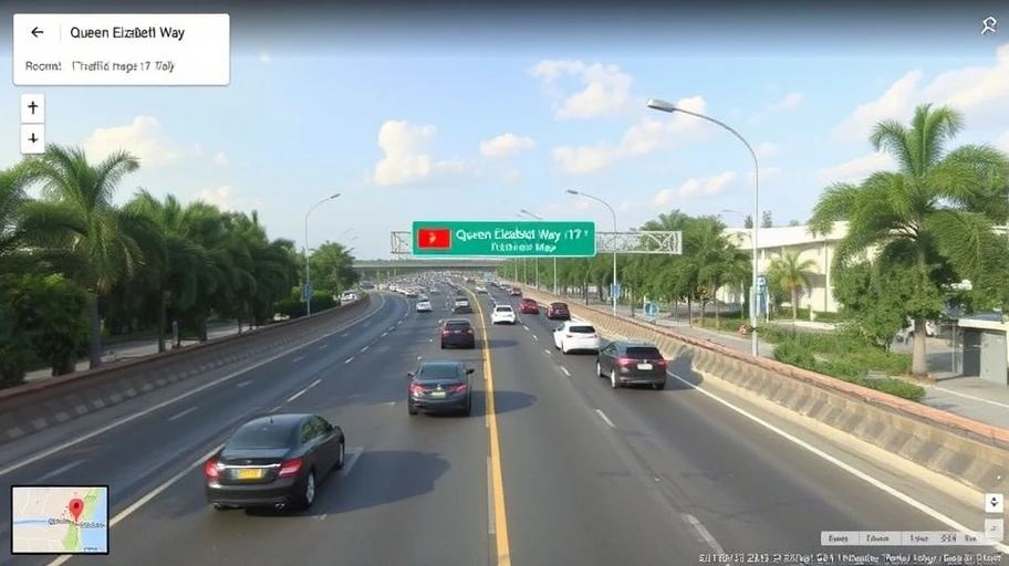 Theo dõi giao thông QEW bằng Google Maps