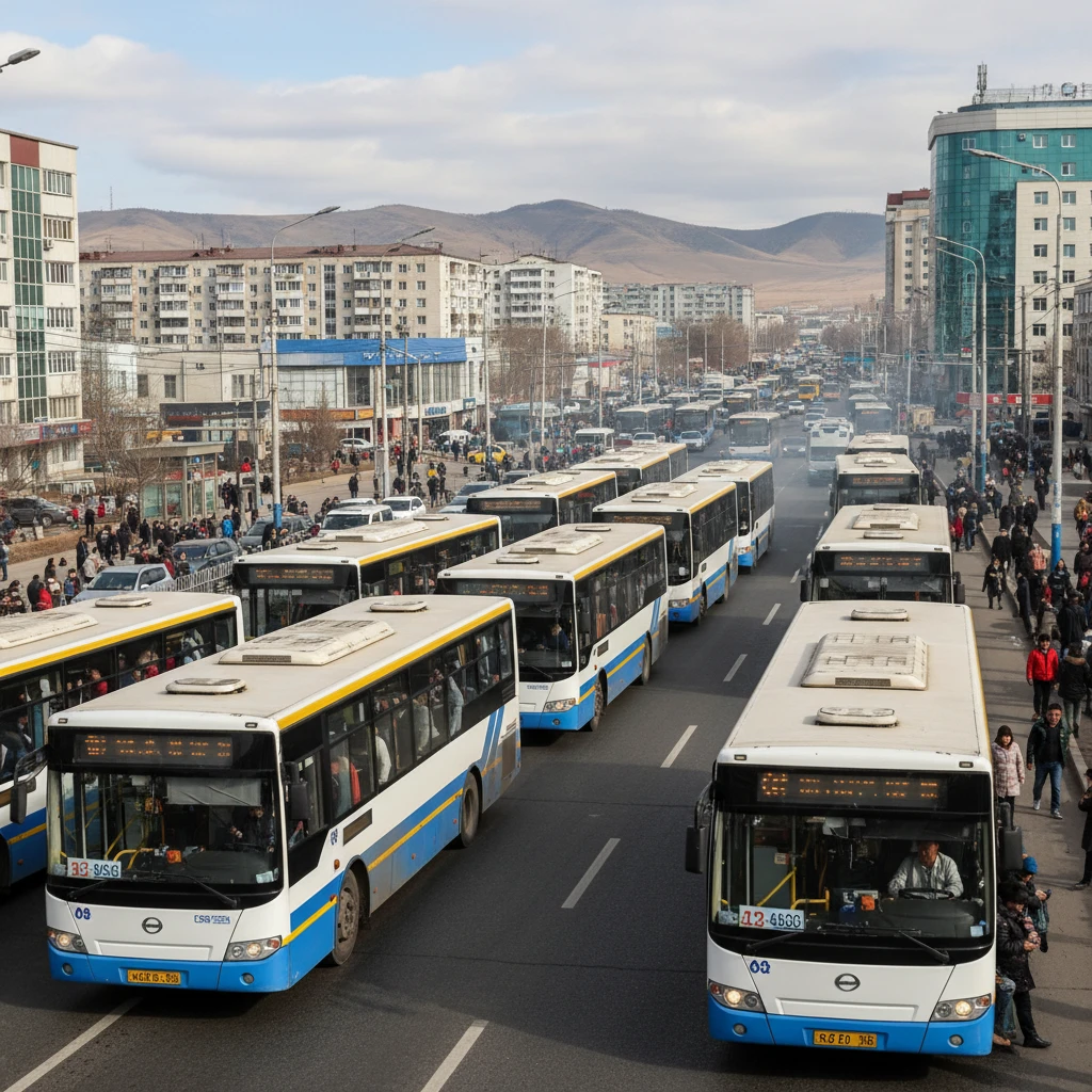 Xe buýt công cộng Ulaanbaatar