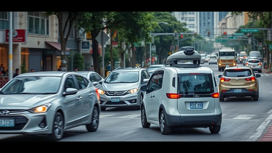 Xe tự lái đang điều hướng giao thông tại Việt Nam