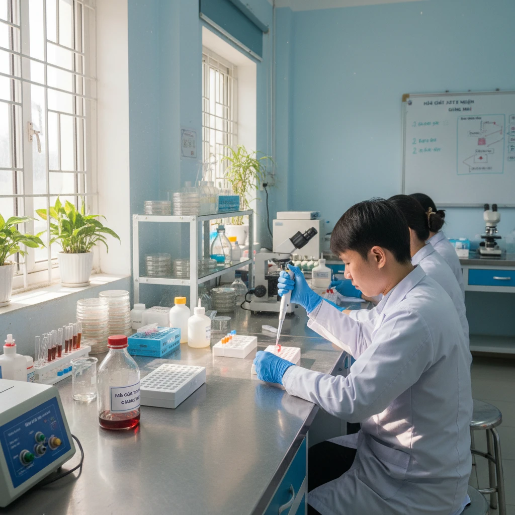 Xét nghiệm sẹo huyết thanh giang mai trong phòng thí nghiệm